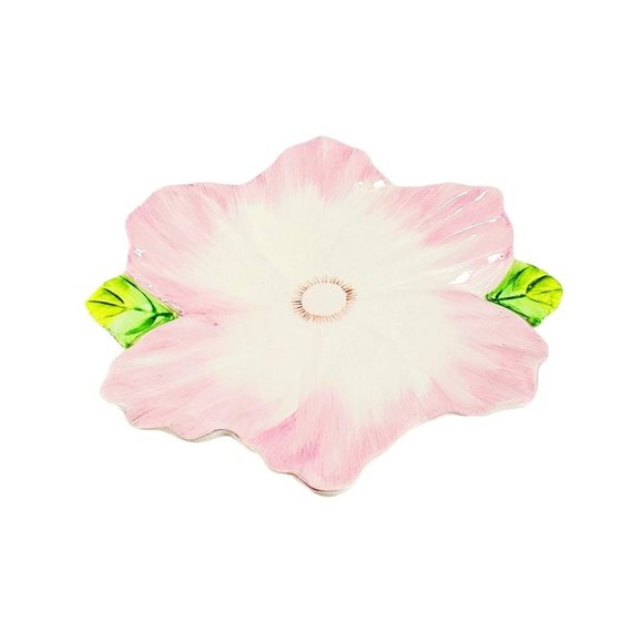 VTG 1992 THE BOMBAY CO Spring Blossoms Pink Tulip Tea Cup Saucer Dessert Plate - Picture 3 of 8